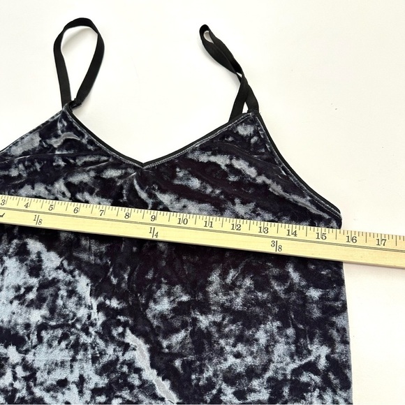 Topshop Women’s sz 4 Sexy Stretchy Black Crushed Velvet Mini Dress Sleeveless - Picture 11 of 13